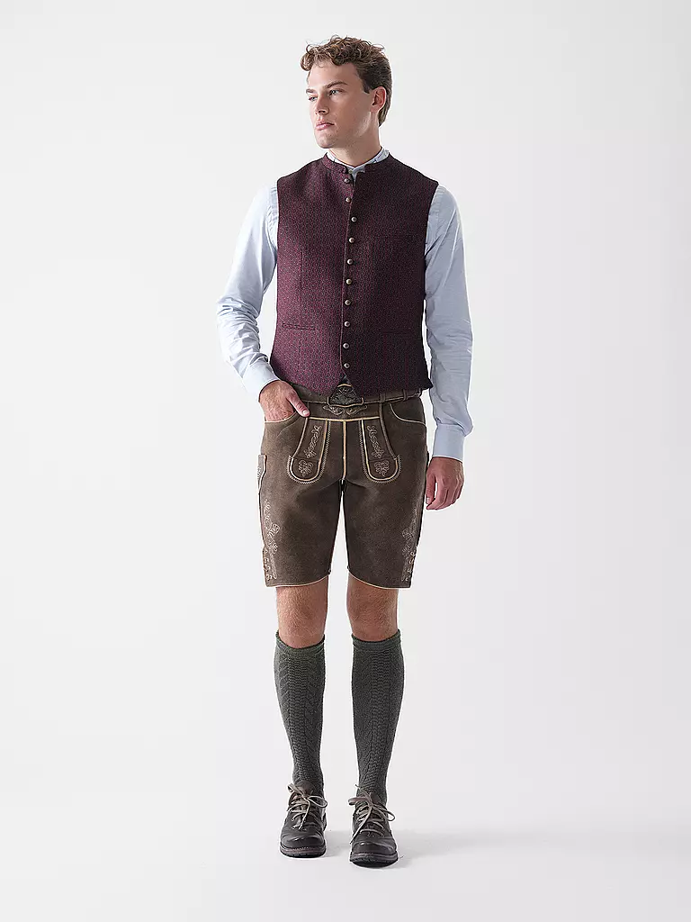 GWEIH & SILK | Lederhose KARLO | Marrón