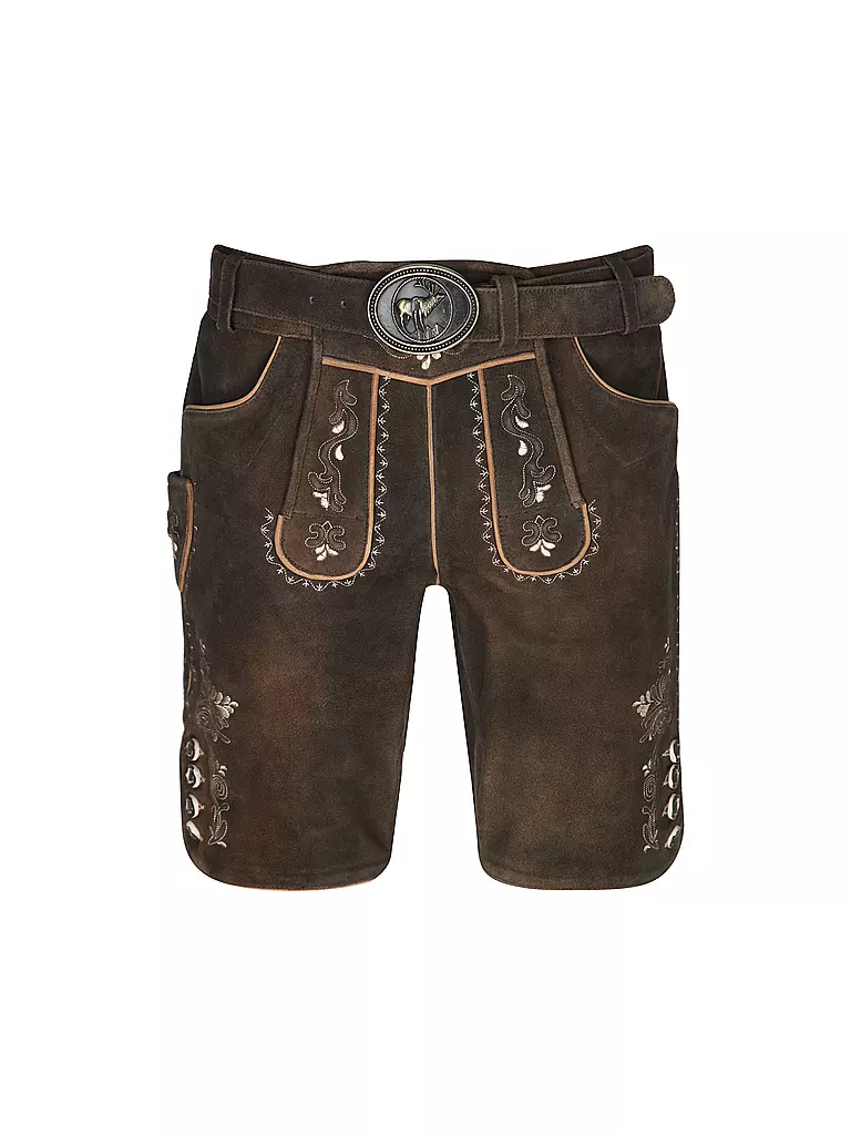 GWEIH & SILK | Lederhose LEO | Marrón