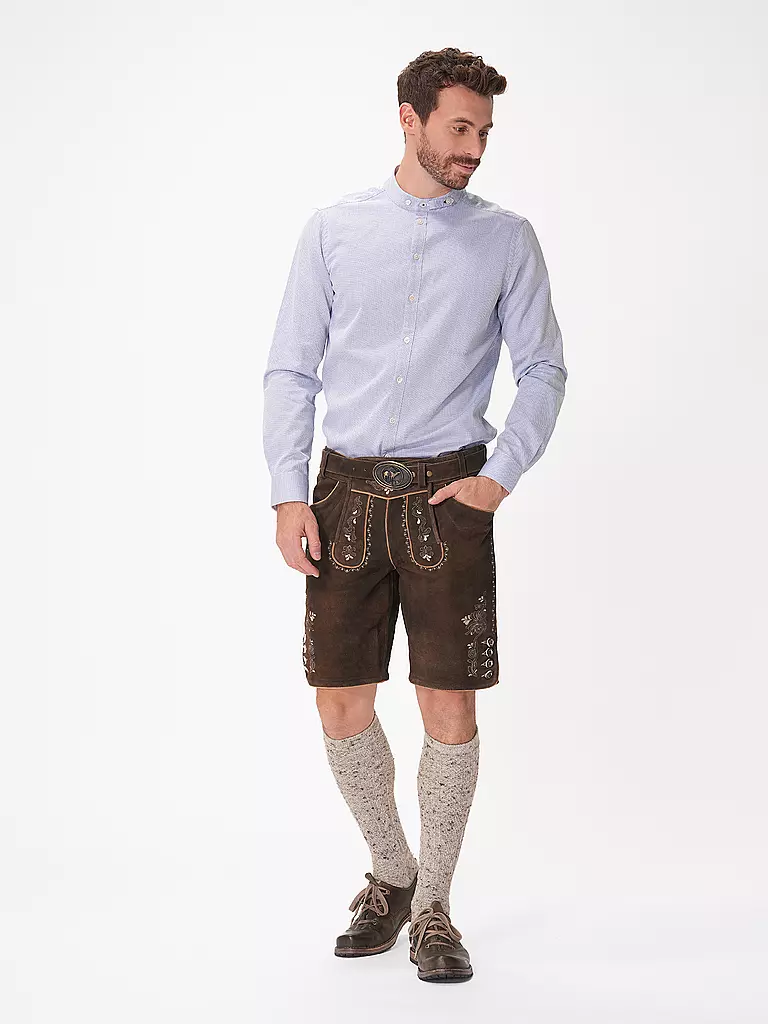 GWEIH & SILK | Lederhose LEO | Marrón