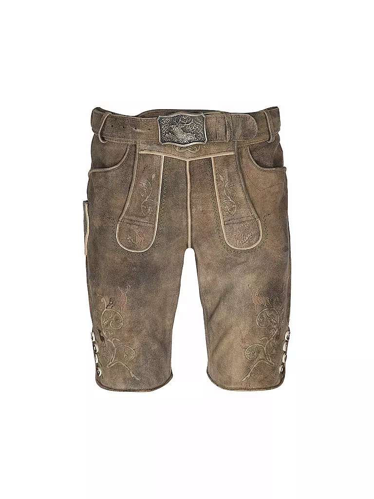 GWEIH & SILK | Lederhose TOBIAS | Marrón claro