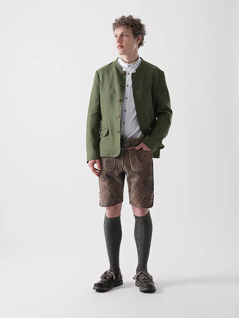 GWEIH & SILK | Lederhose TOBIAS | Marrón claro