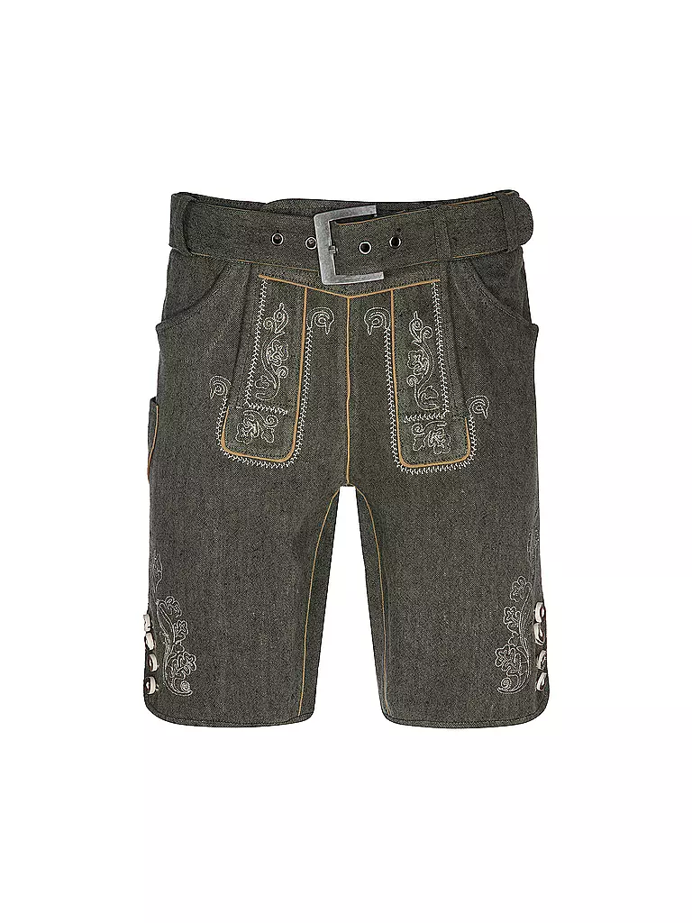 GWEIH & SILK | Pantalón de traje tradicional BASTIAN | Verde oscuro