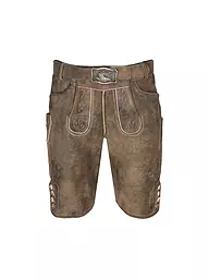 GWEIH & SILK | Pantalones de cuero ARNO | Marrón