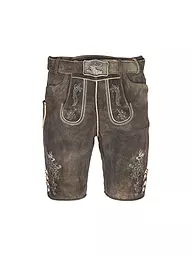 GWEIH & SILK | Pantalones de cuero BORIS | Marrón