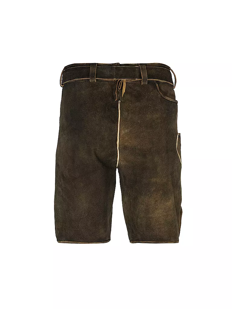 GWEIH & SILK | Pantalones de cuero JULIAN | Marrón