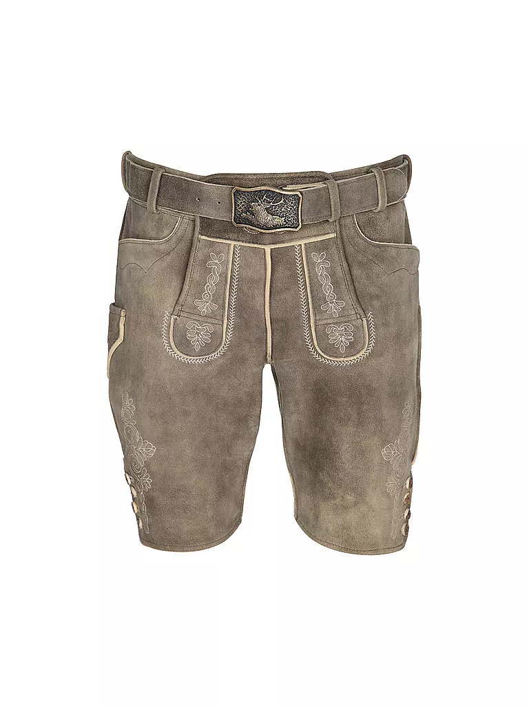 GWEIH & SILK | Pantalones de cuero KARLO | Marrón