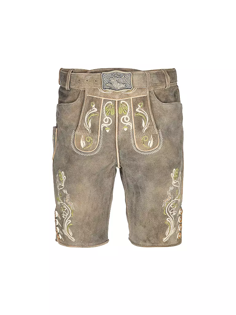 GWEIH & SILK | Pantalones de cuero LIAM | Beige
