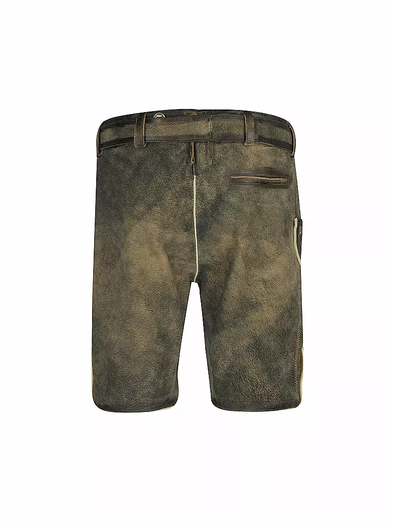 GWEIH & SILK | Pantalones de cuero tradicionales HIAS | Marrón