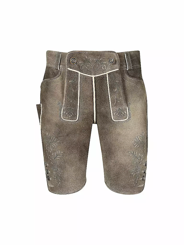 GWEIH & SILK | Pantalones de cuero tradicionales Vitus | Marrón