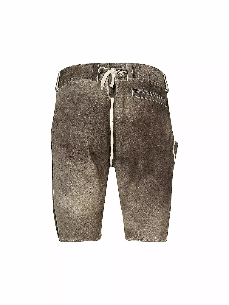 GWEIH & SILK | Pantalones de cuero tradicionales Vitus | Marrón