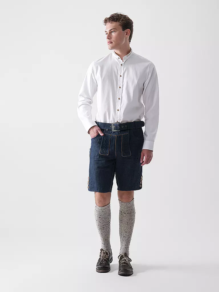 GWEIH & SILK | Pantalones de traje tradicional BASTIAN | Azul oscuro