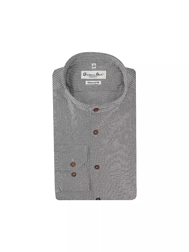 GWEIH & SILK | Trachtenhemd ALPSEE  | Gris