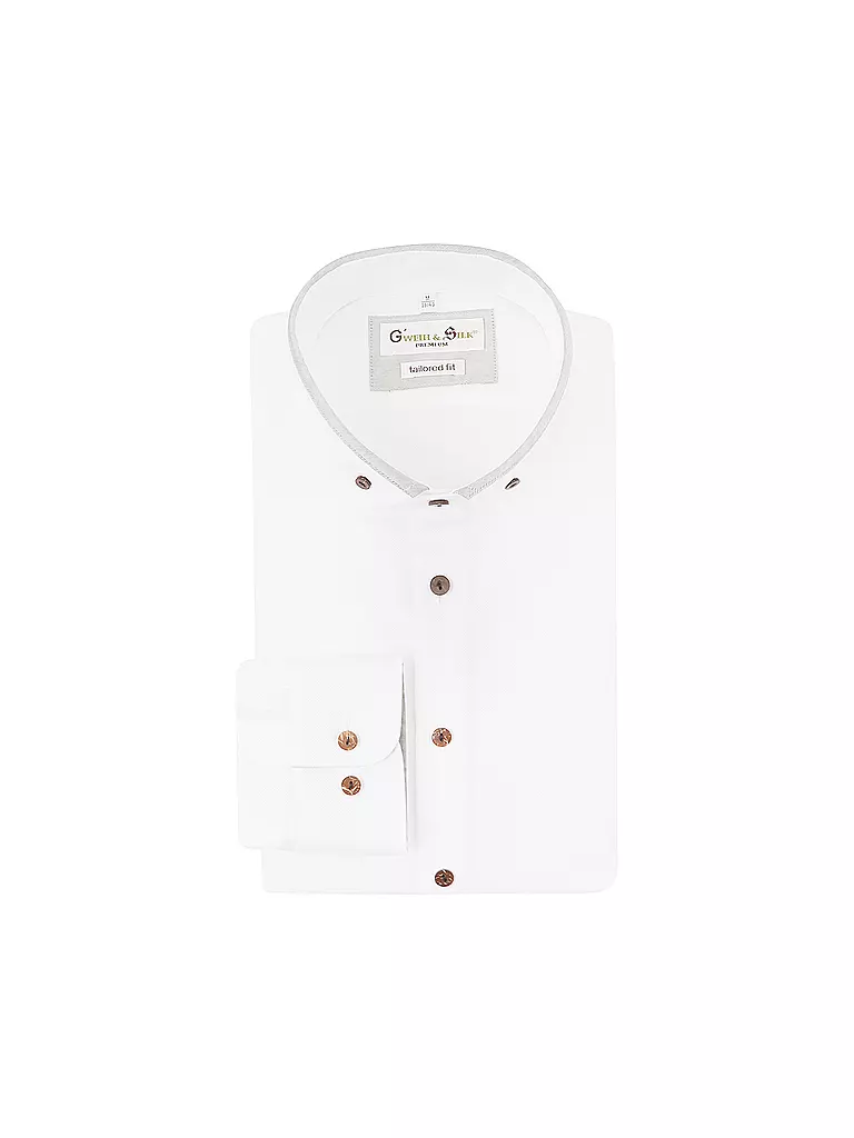 GWEIH & SILK | Trachtenhemd KLOSTERSEE | Blanco