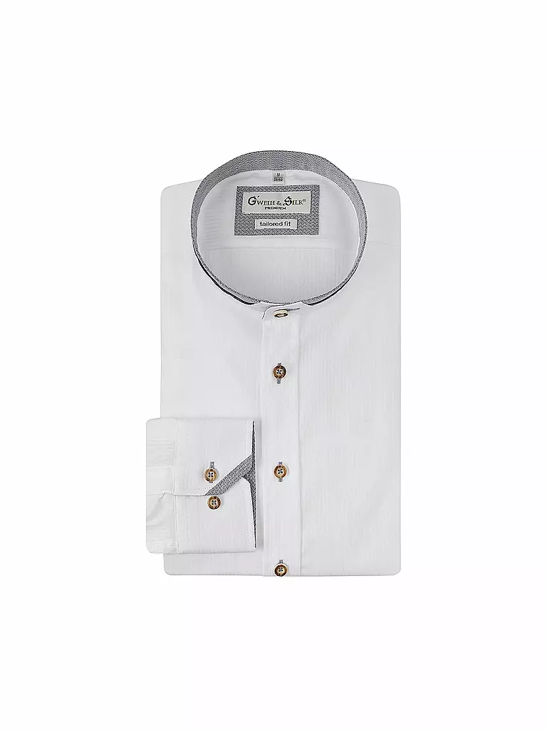 GWEIH & SILK | Trachtenhemd SCHRECKSEE | Blanco