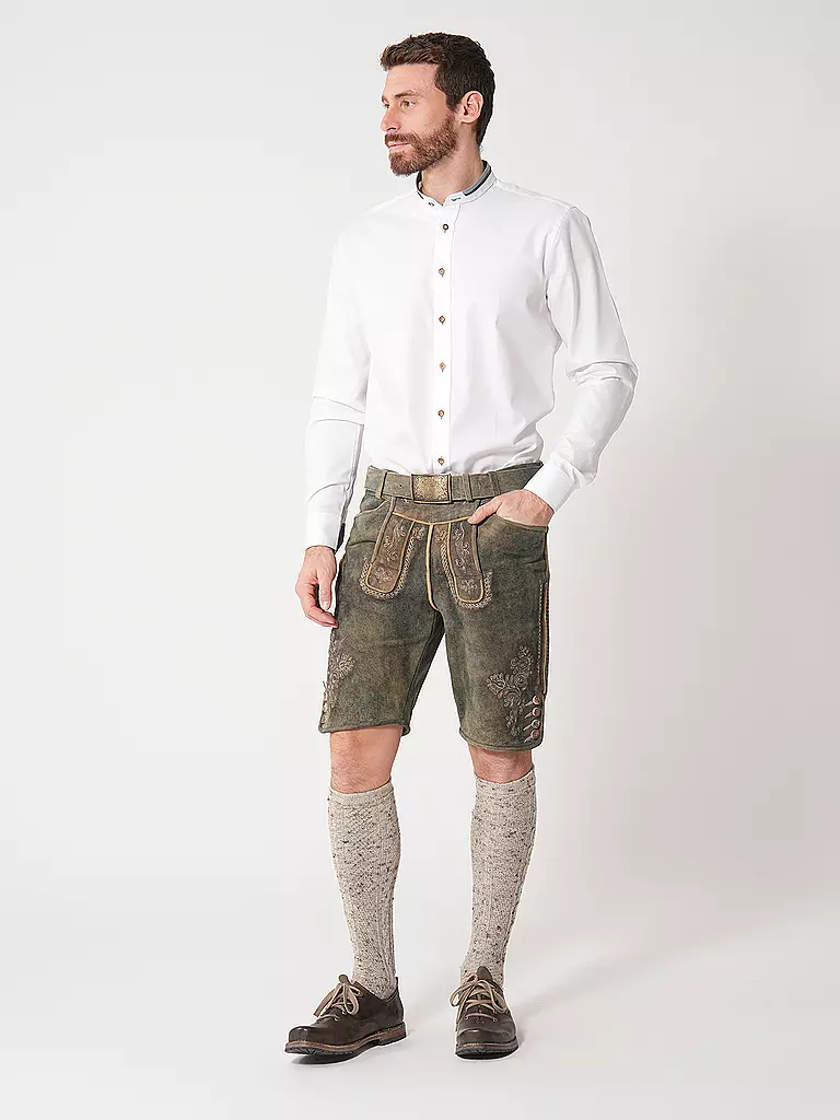 GWEIH & SILK | Trachtenhemd SCHRECKSEE | Blanco