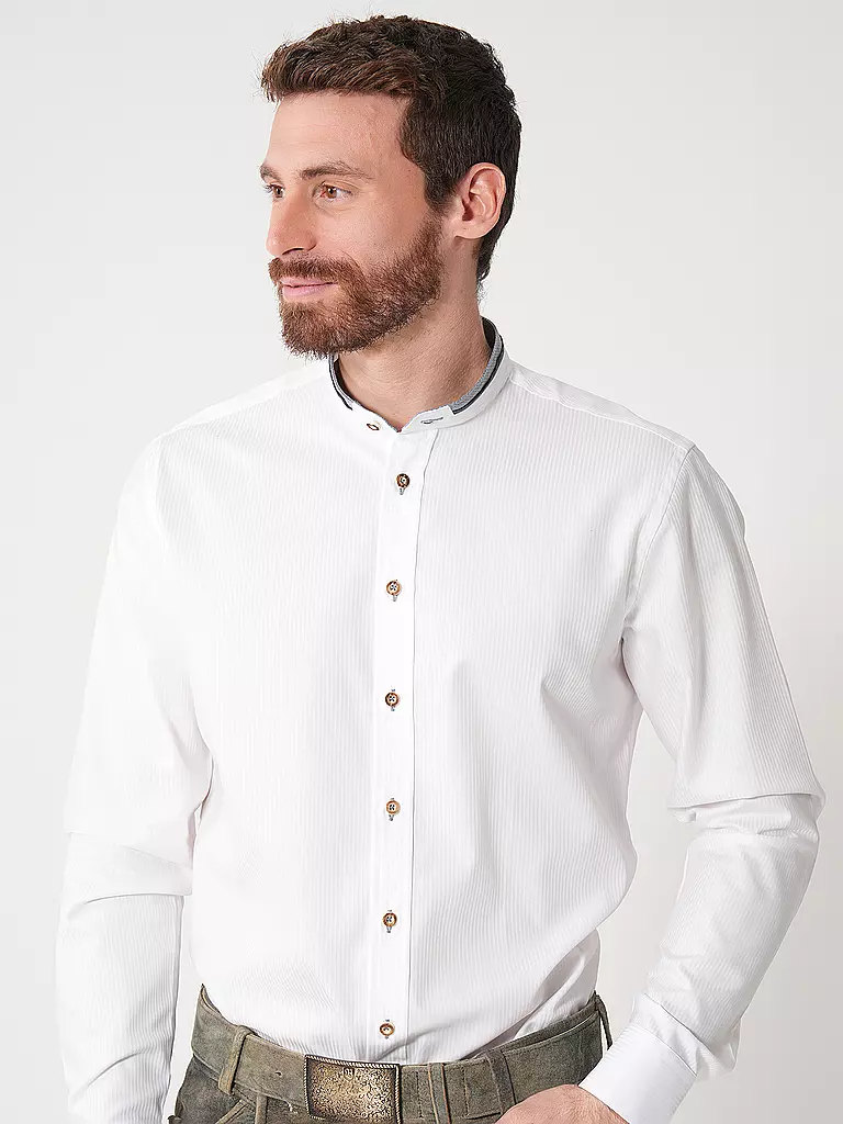 GWEIH & SILK | Trachtenhemd SCHRECKSEE | Blanco