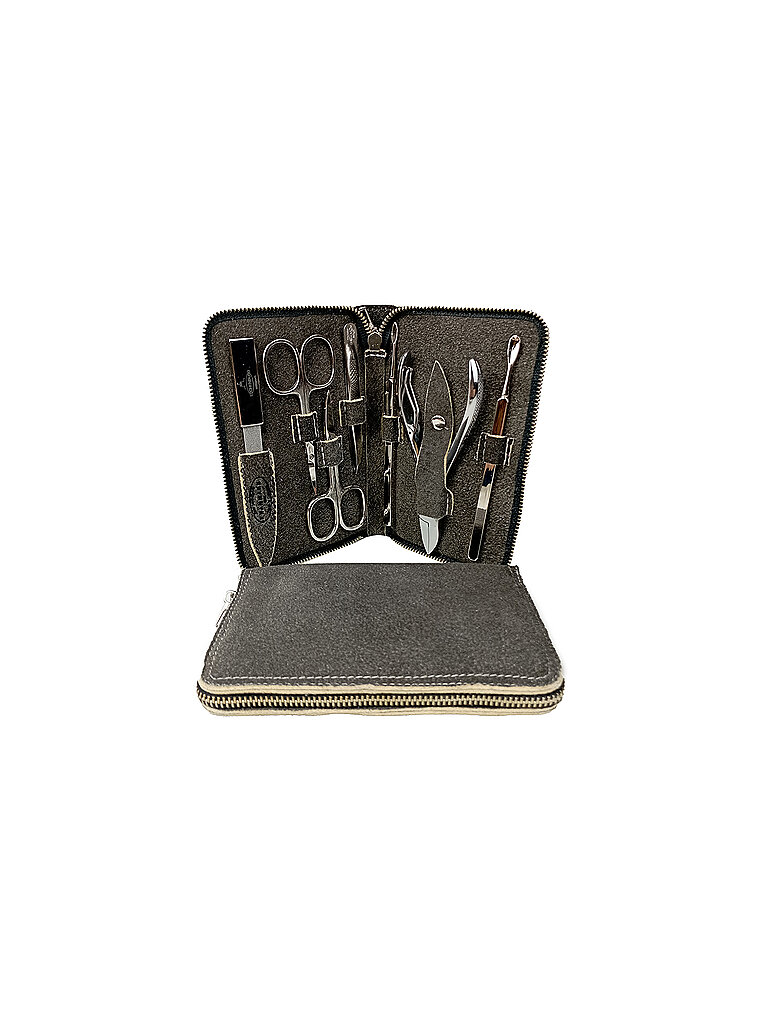 HAMMANN Set de manicura de cuero (Natural / 7 piezas)