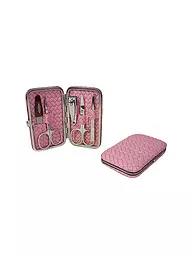 HAMMANN | Set de manicura de cuero (Rosé / 5 piezas) | Rosa