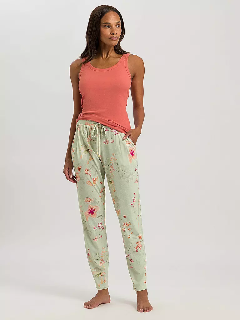 HANRO | Pyjamahose SLEEP & LOUNGE | Verde claro