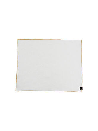 HAOMY | Mantel individual 35x45cm VERONE Blanco/Crema