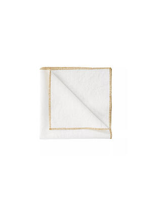 HAOMY | Servilleta de tela 40x40cm VERONE Blanco/Crema