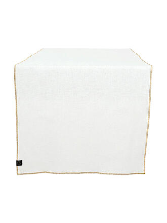 HAOMY | Camino de mesa 48x160cm VERONE Blanco/Crema