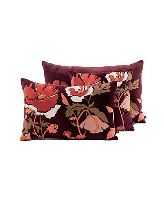HAOMY | Funda de cojín 45x45cm BRISTOL Burdeos