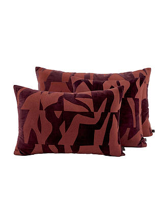 HAOMY | Funda de cojín 45x45cm MILTON Burdeos