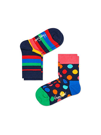 HAPPY SOCKS | Calcetines para niños STRIPE Paquete de 2 unidades, multicolor