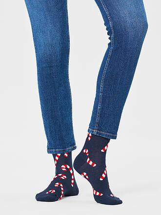 HAPPY SOCKS | Calcetines de mujer CANDY CANE 36-40 azul marino