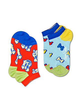 HAPPY SOCKS | Calcetines bajos para niños DOG&BONE, paquete de 2, naranja