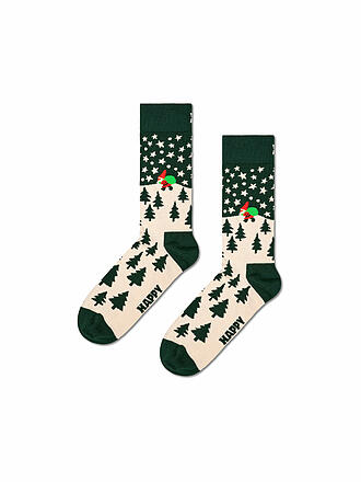 HAPPY SOCKS | Calcetines de hombre SANTA Talla 41 - 46 verde oscuro