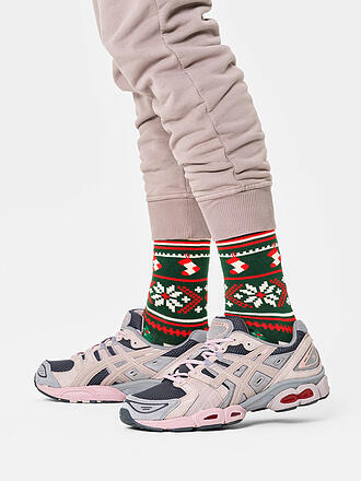 HAPPY SOCKS | Calcetines de hombre CHRISTMAS SWEATER Talla 41 - 46 verde oscuro