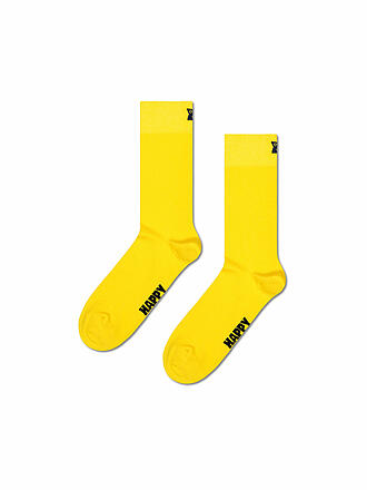 HAPPY SOCKS | Calcetines SOLID para hombre, talla 41 - 46, amarillo
