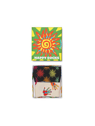 HAPPY SOCKS | Caja de regalo de calcetines para hombre SUMMER SWIRL, paquete de 2, 41-46, verde