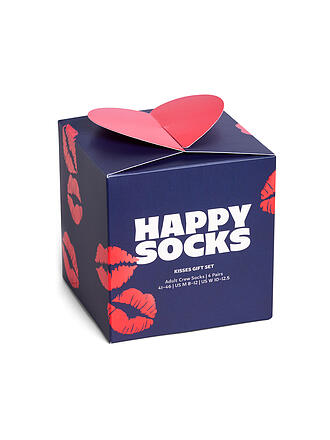 HAPPY SOCKS | Set de regalo para mujer, paquete de 2, VALENTINES 36-40 azul