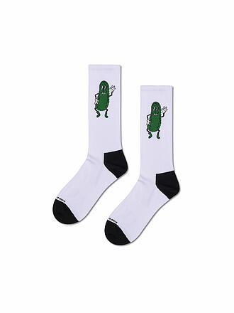 HAPPY SOCKS | Calcetines de hombre PICKLE SNEAKER 41-46 white