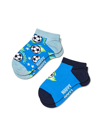 HAPPY SOCKS | Calcetines deportivos para niños Paq. de 2 FOOTBALL blue