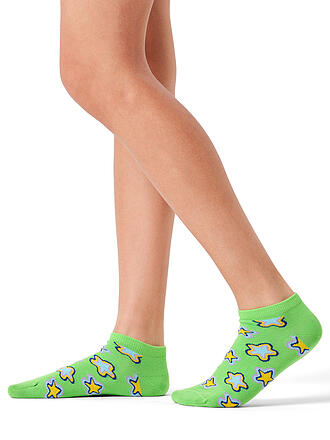 HAPPY SOCKS | Calcetines deportivos STARS 41-46 para hombre, verde claro