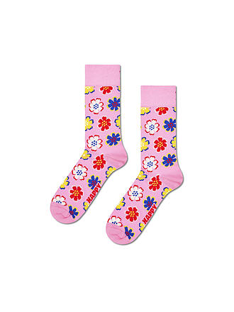 HAPPY SOCKS | Calcetines de mujer FOLK FLOWER 36-40 rosa