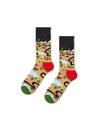 HAPPY SOCKS | Calcetines de mujer CAMPING 36-40 beige