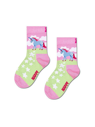 HAPPY SOCKS | Calcetines para niños UNICORN LAND rosa claro