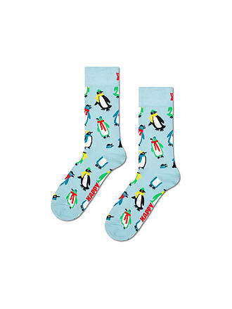 HAPPY SOCKS | Calcetines de mujer PENGUINS 36-40 azul claro