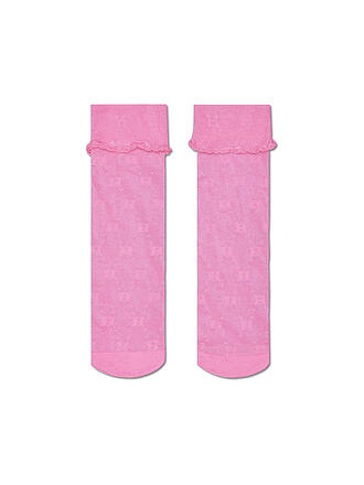 HAPPY SOCKS | Calcetines finos para mujer H MONOGRAMA 36-41 rosa