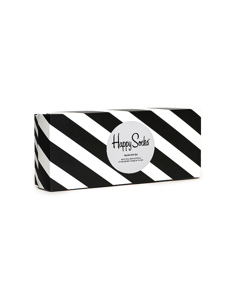 Happy Socks Caja de regalo para hombre, calcetines BLACK & WHITE, paquete de 4, talla 41-46, negro negro