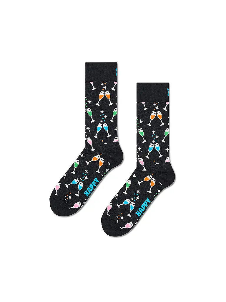 HAPPY SOCKS | Caja de regalo de calcetines para hombre CELEBRATIONS SOCKS 3er Pkg 41-46 black | Negro