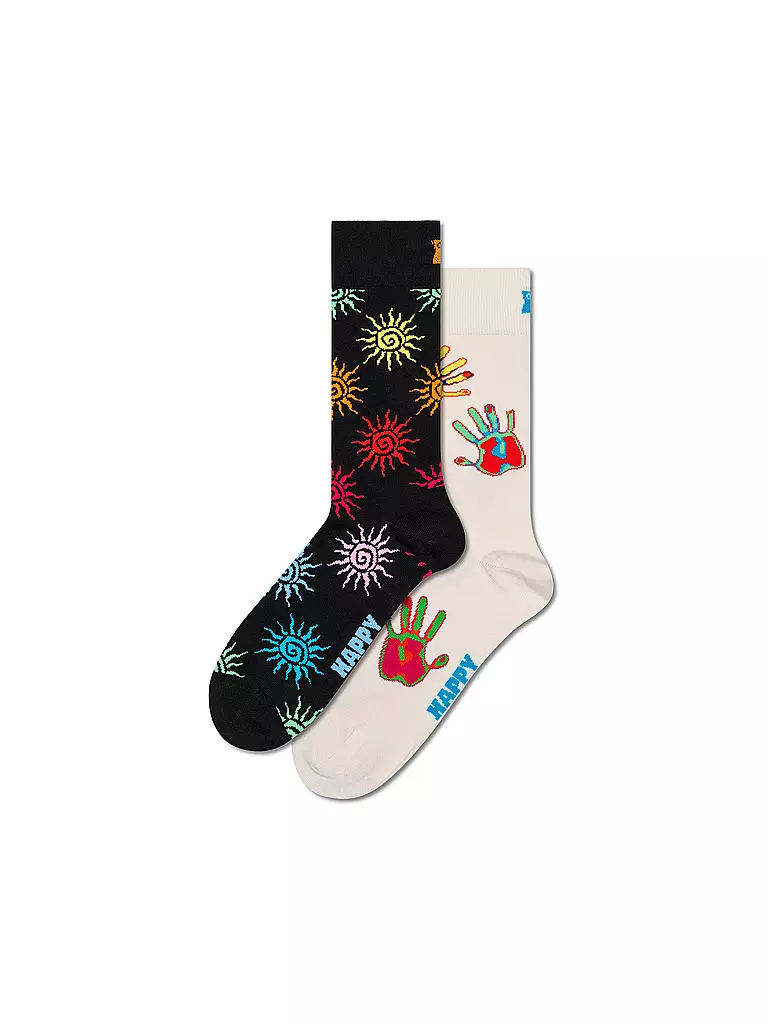 HAPPY SOCKS | Caja de regalo de calcetines para hombre SUMMER SWIRL, paquete de 2, 41-46, verde | 
