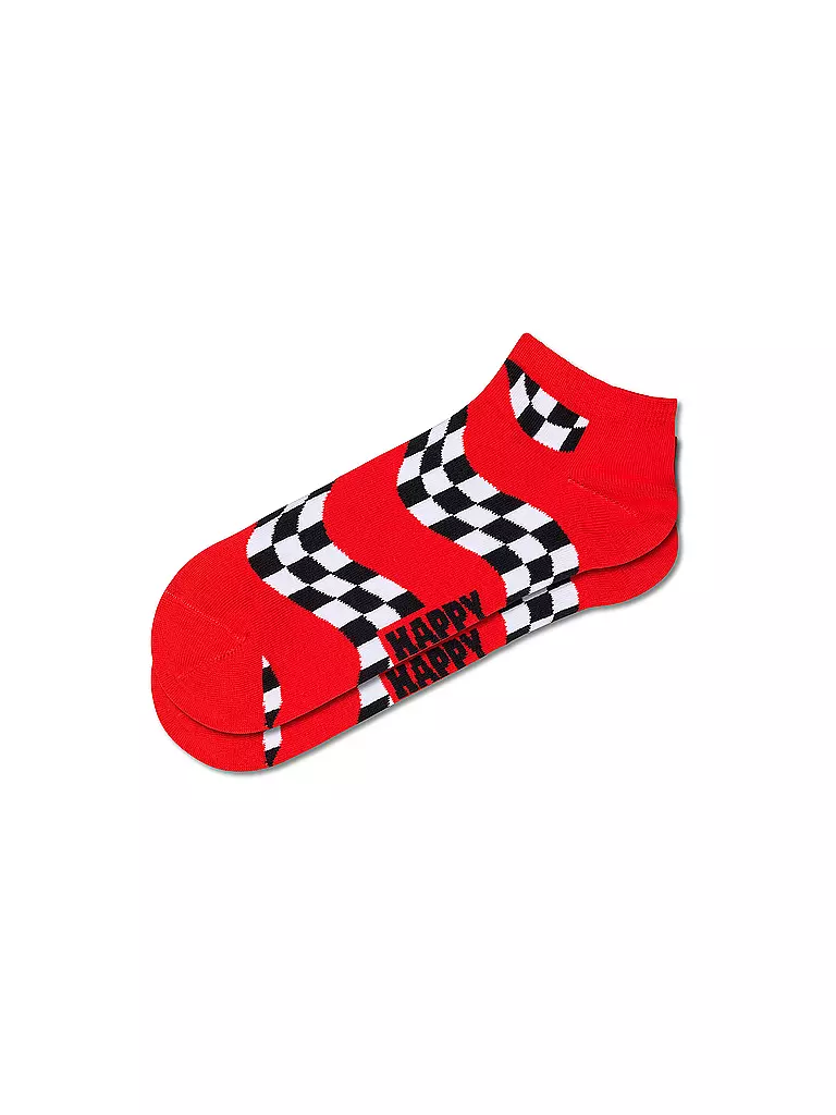 HAPPY SOCKS | Calcetines bajos para zapatillas de hombre RACE LOW 41-46 rojo | Rojo