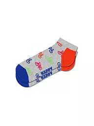 HAPPY SOCKS | Calcetines de deporte para hombre BIKE LOW 41-46 gris | Gris claro