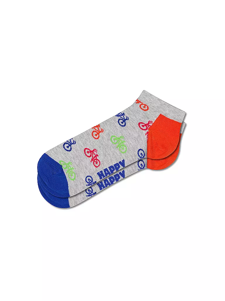 HAPPY SOCKS | Calcetines de deporte para hombre BIKE LOW 41-46 gris | Gris claro